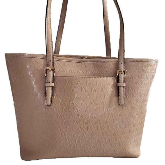 Nwot Michael Kors Jet Set Beige Tote Shoulder Bag Purse - Picture 3 of 15